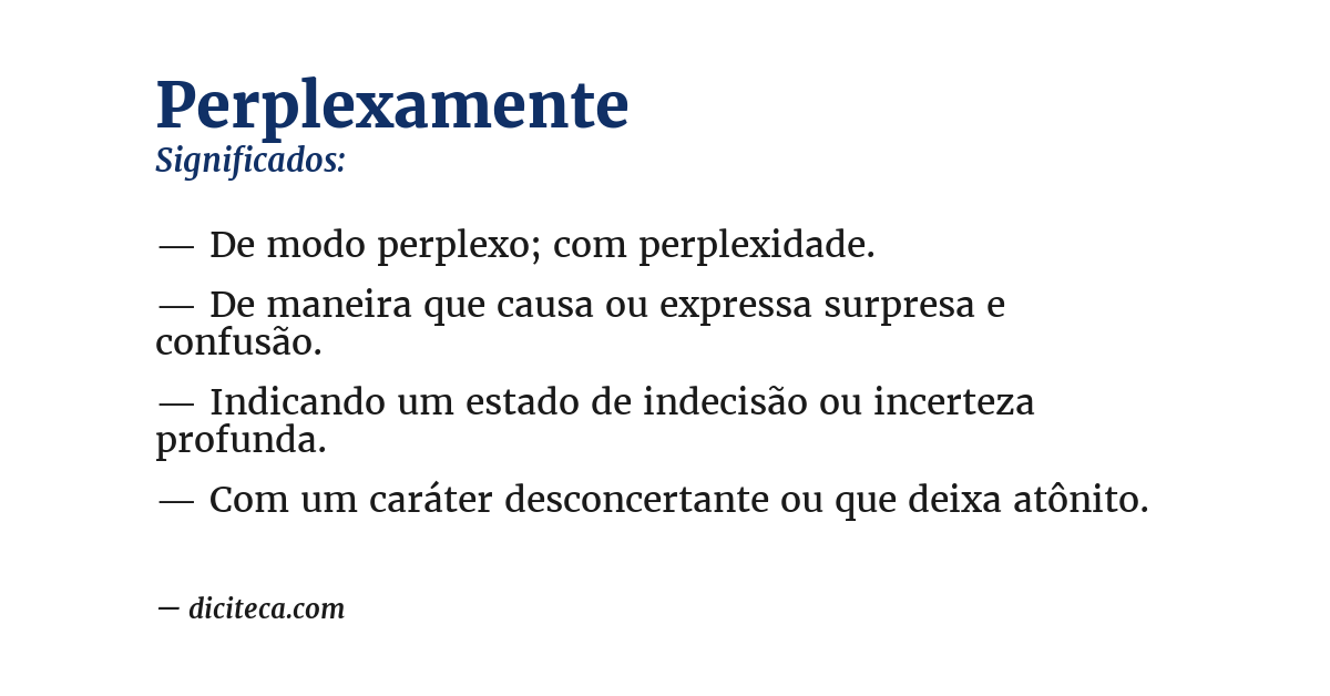 Significado de perplexamente
