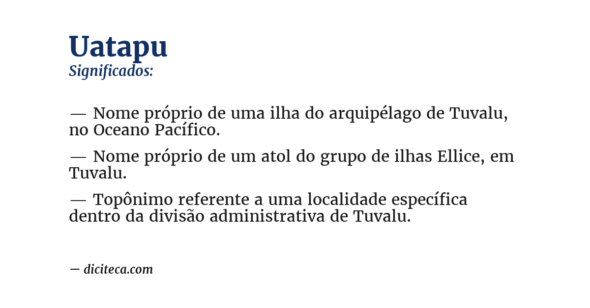 Significado de uatapu
