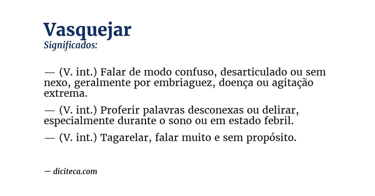 Significado de vasquejar