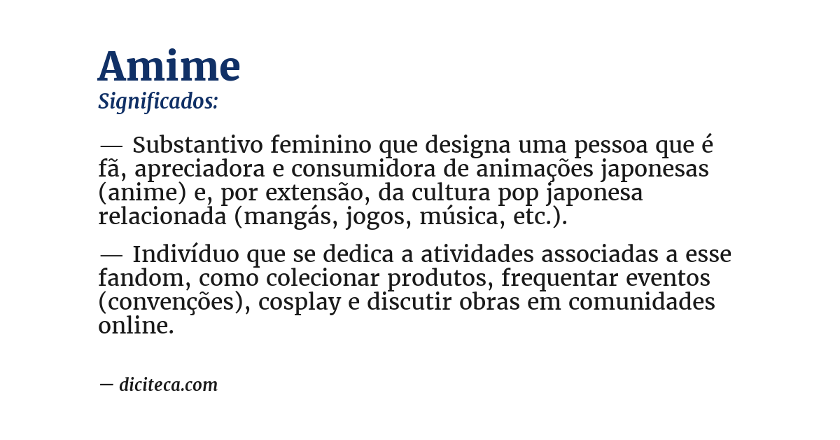 Significado de amime