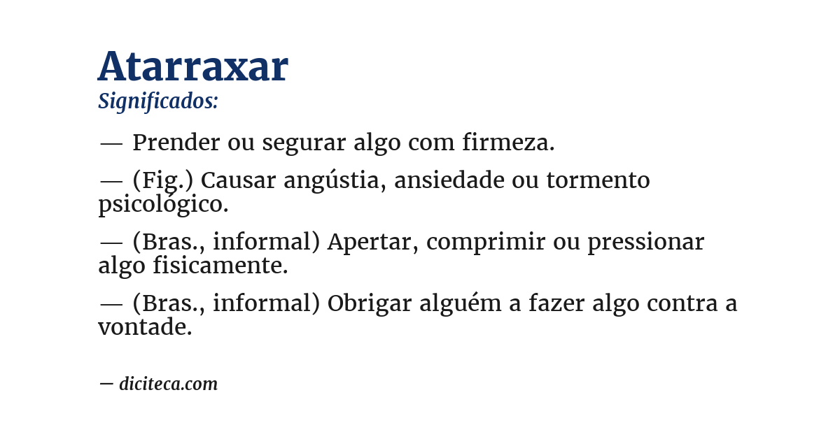 Significado de atarraxar