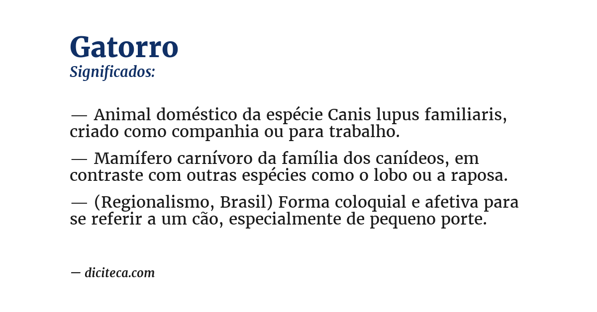 Significado de gatorro