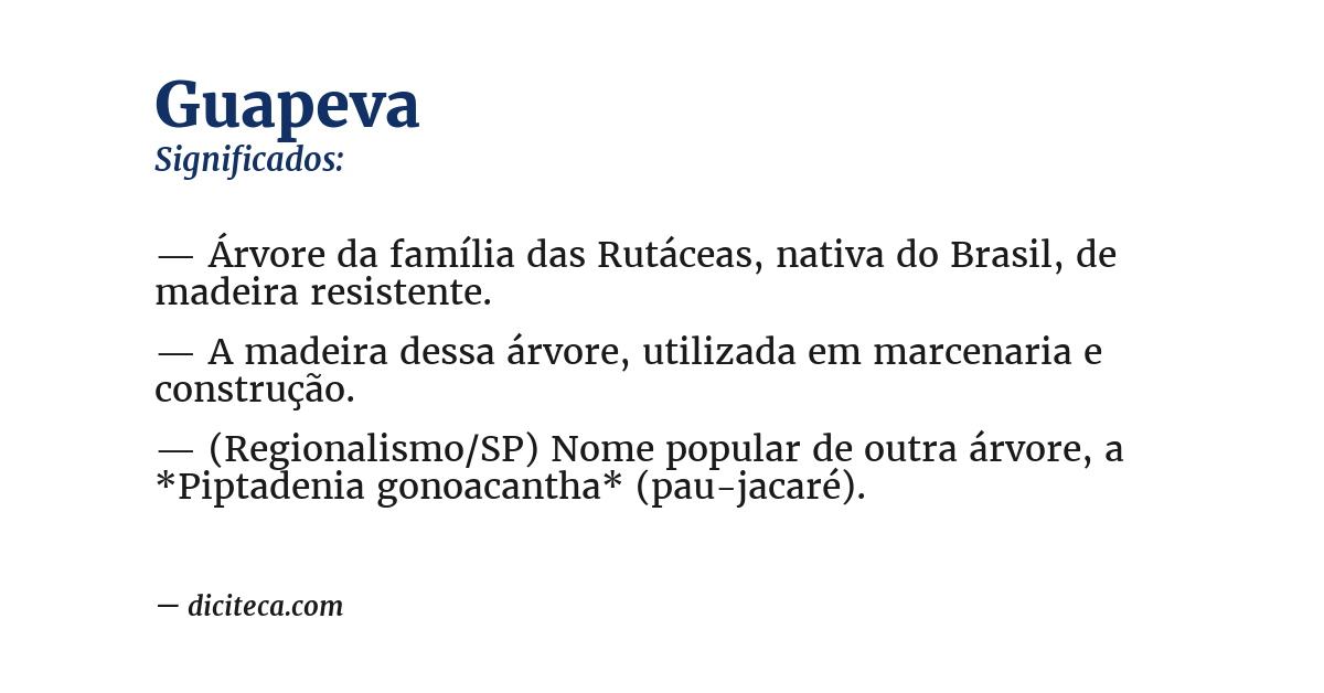 Significado de guapeva