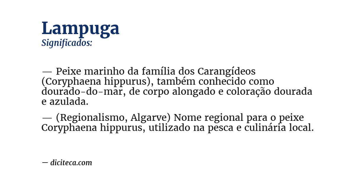Significado de lampuga