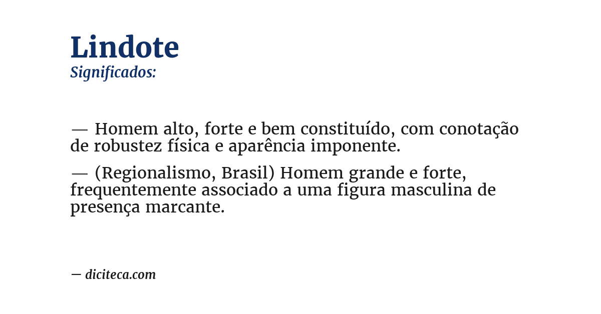 Significado de lindote