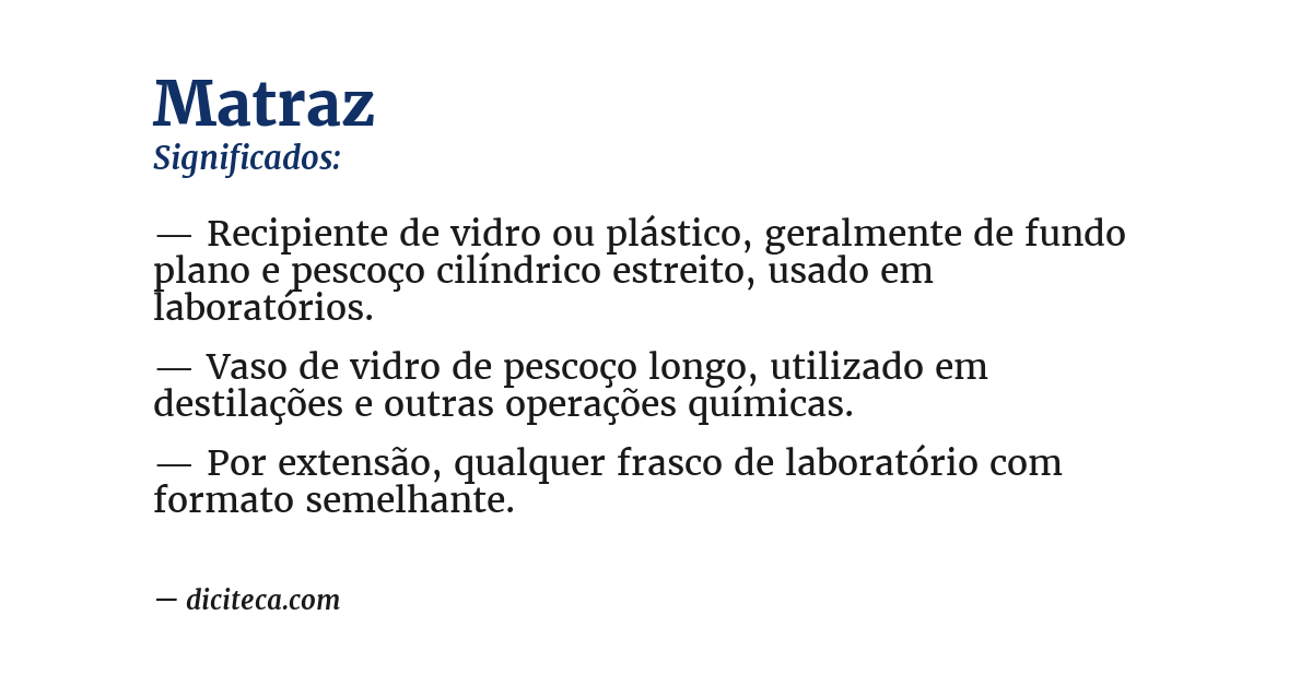 Significado de matraz