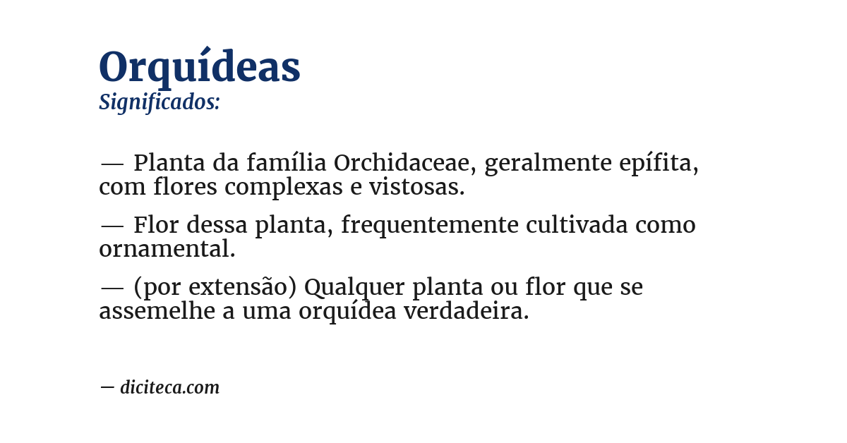 Significado de orquídeas