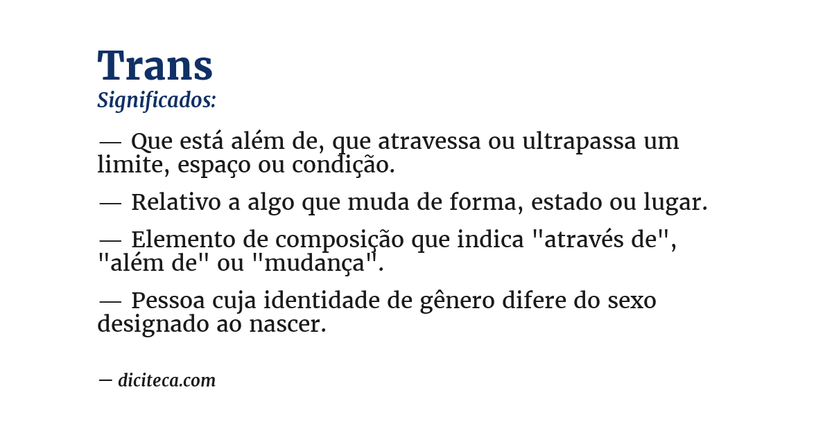 Significado de trans