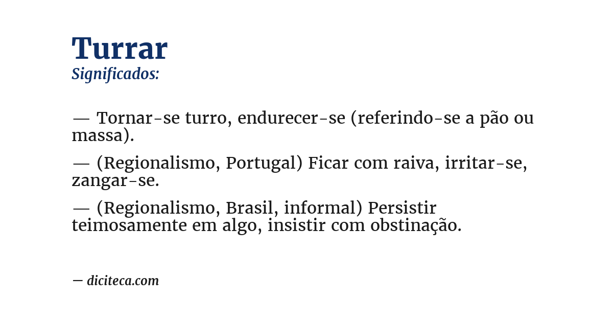 Significado de turrar