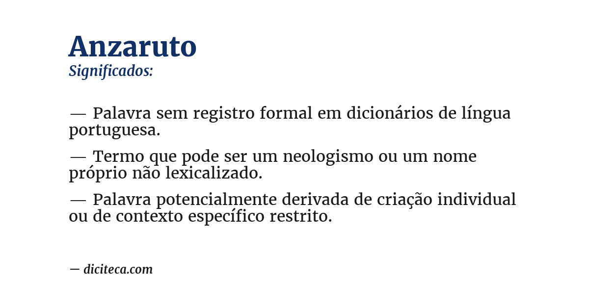 Significado de anzaruto