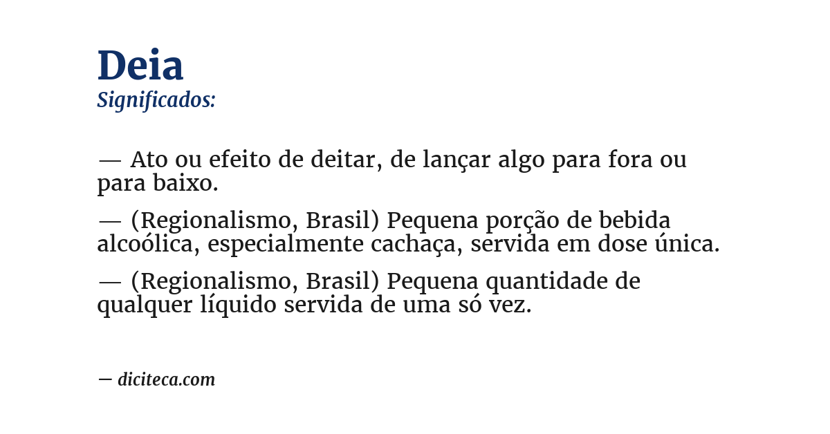 Significado de deia