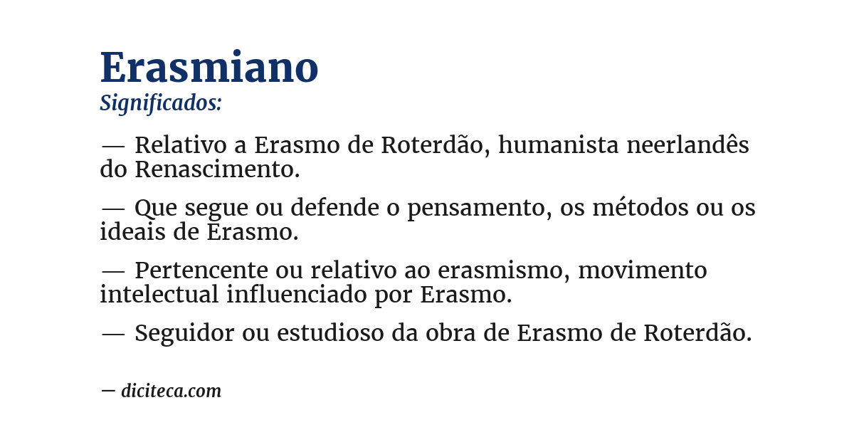 Significado de erasmiano
