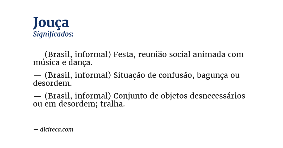 Significado de jouça