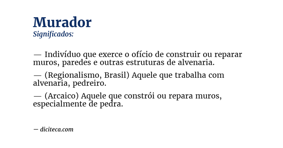Significado de murador