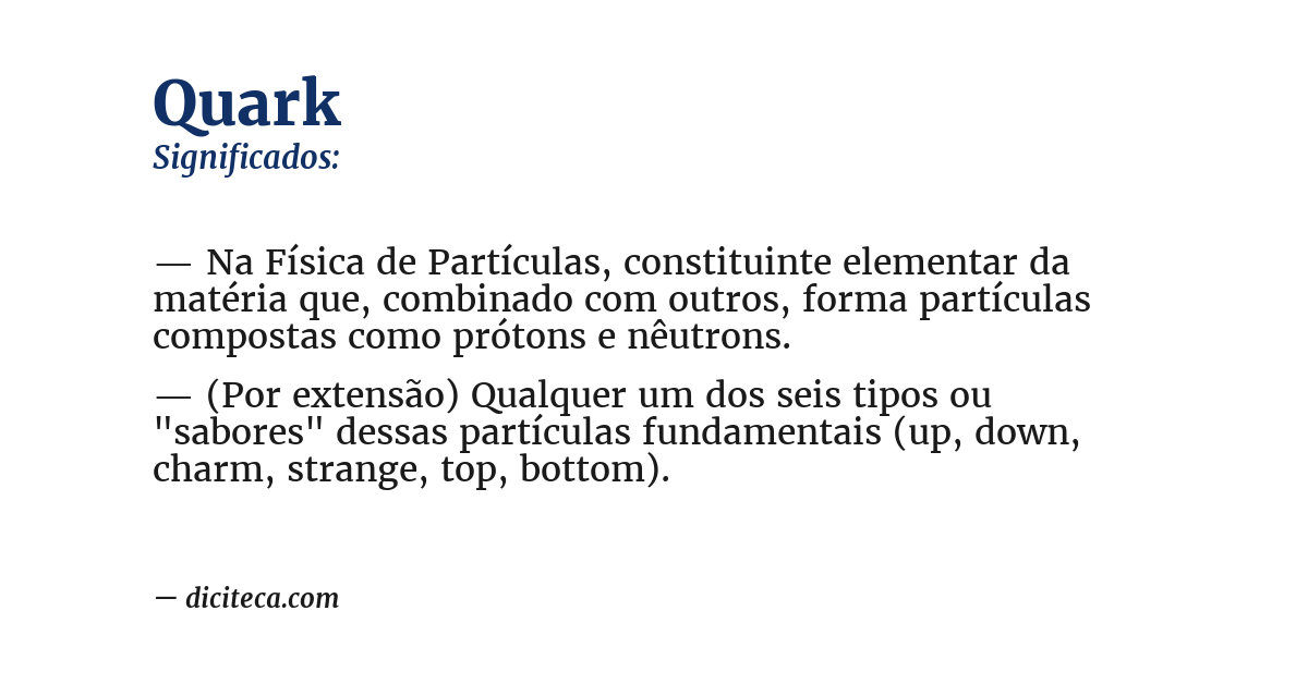 Significado de quark