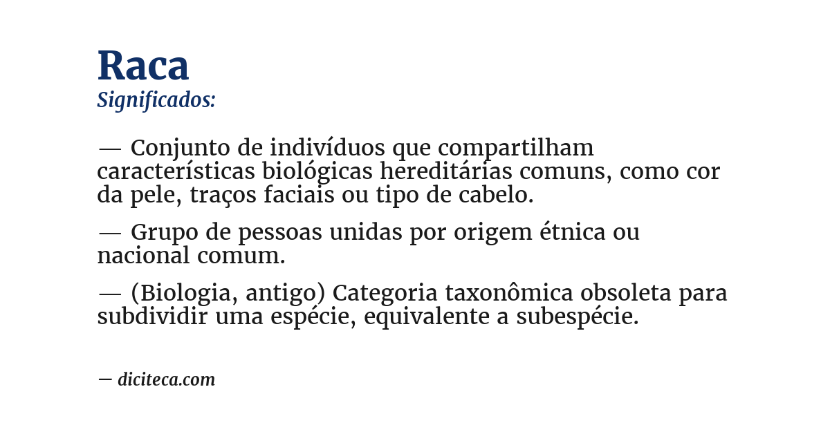 Significado de raca