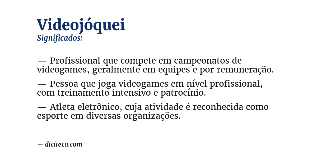 Significado de videojóquei