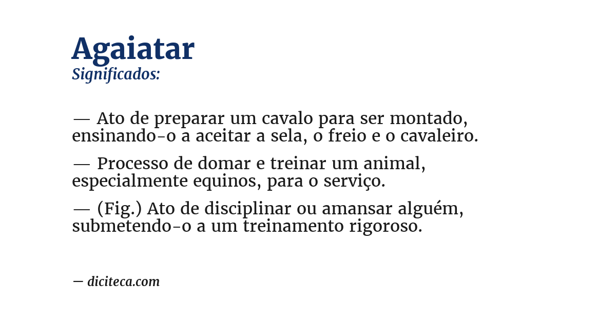Significado de agaiatar