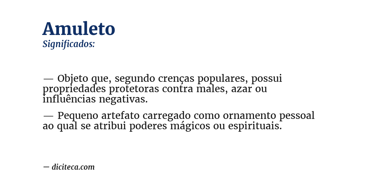 Significado de amuleto