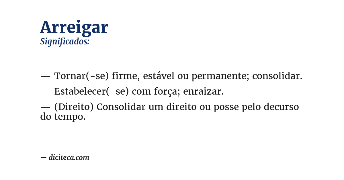 Significado de arreigar