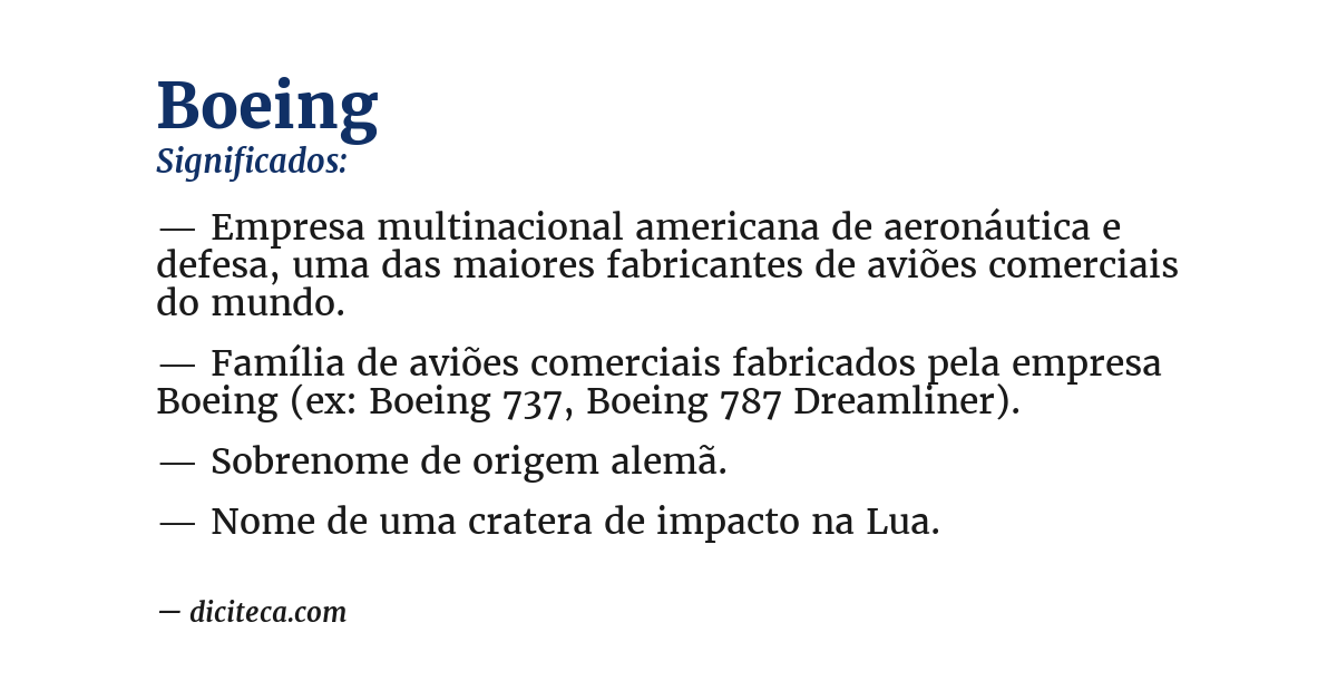 Significado de boeing