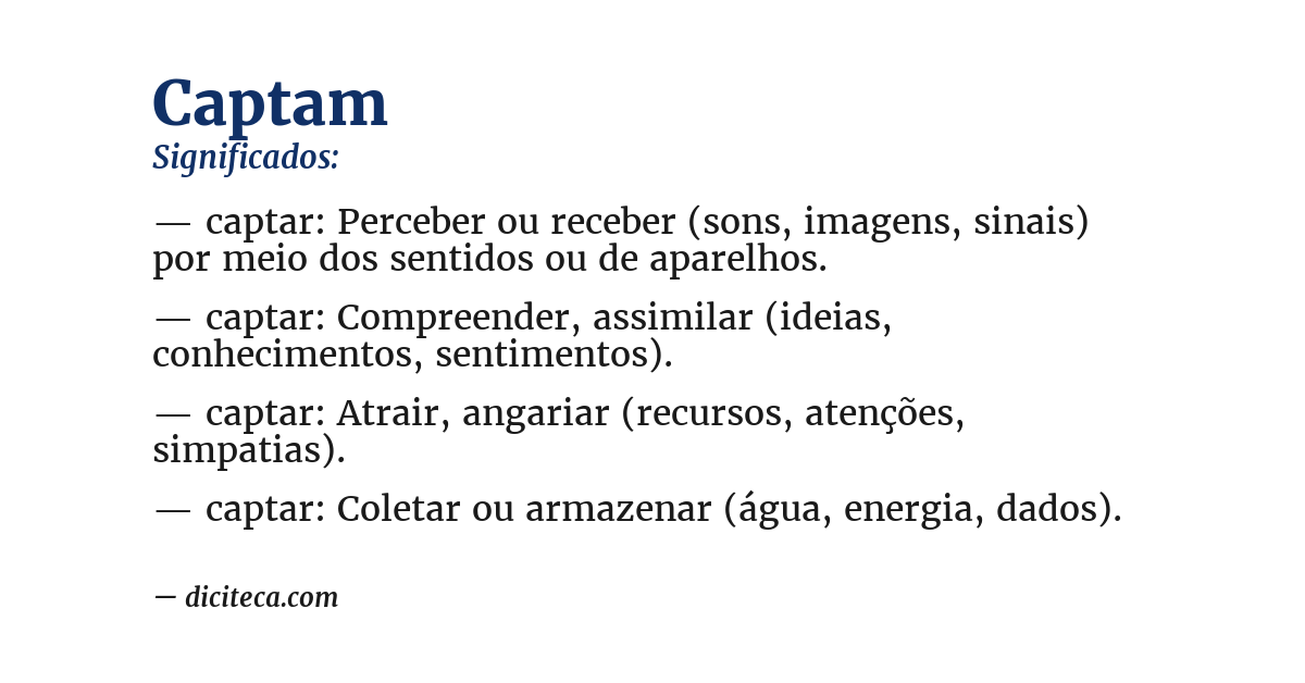 Significado de captam