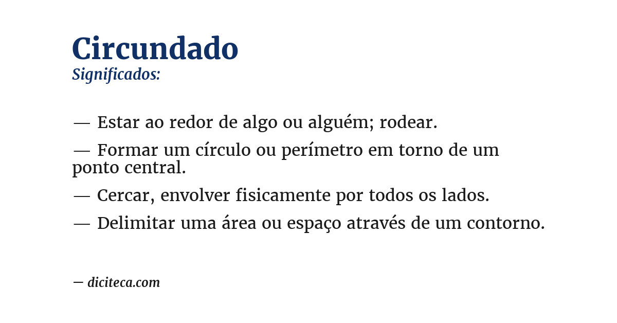 Significado de circundado