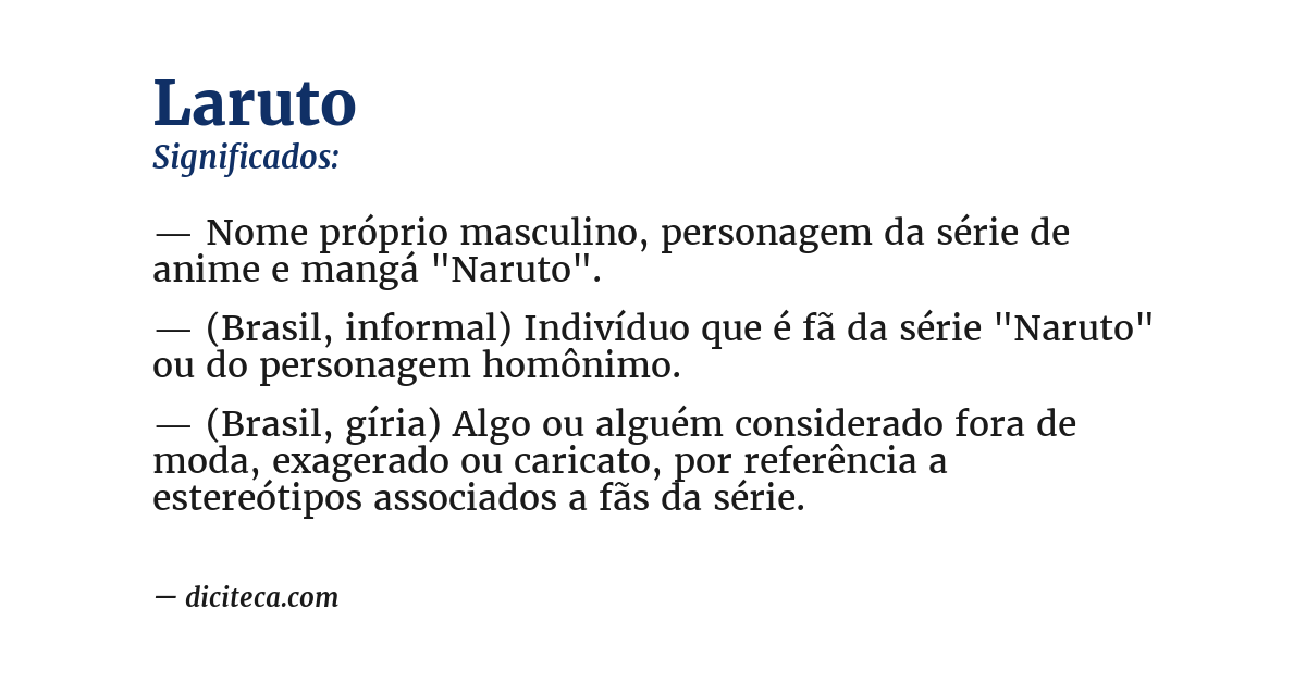 Significado de laruto
