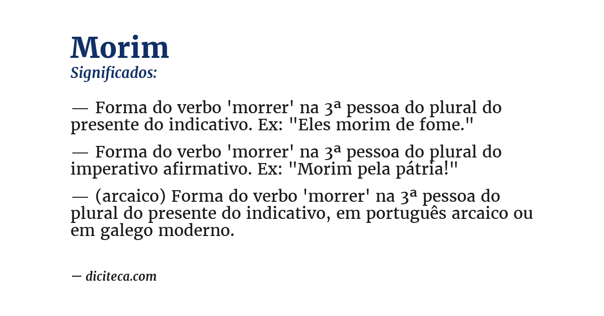 Significado de morim