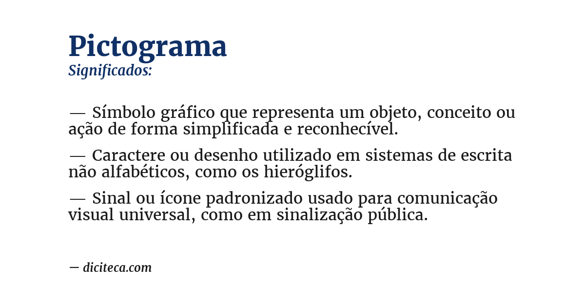 Significado de pictograma