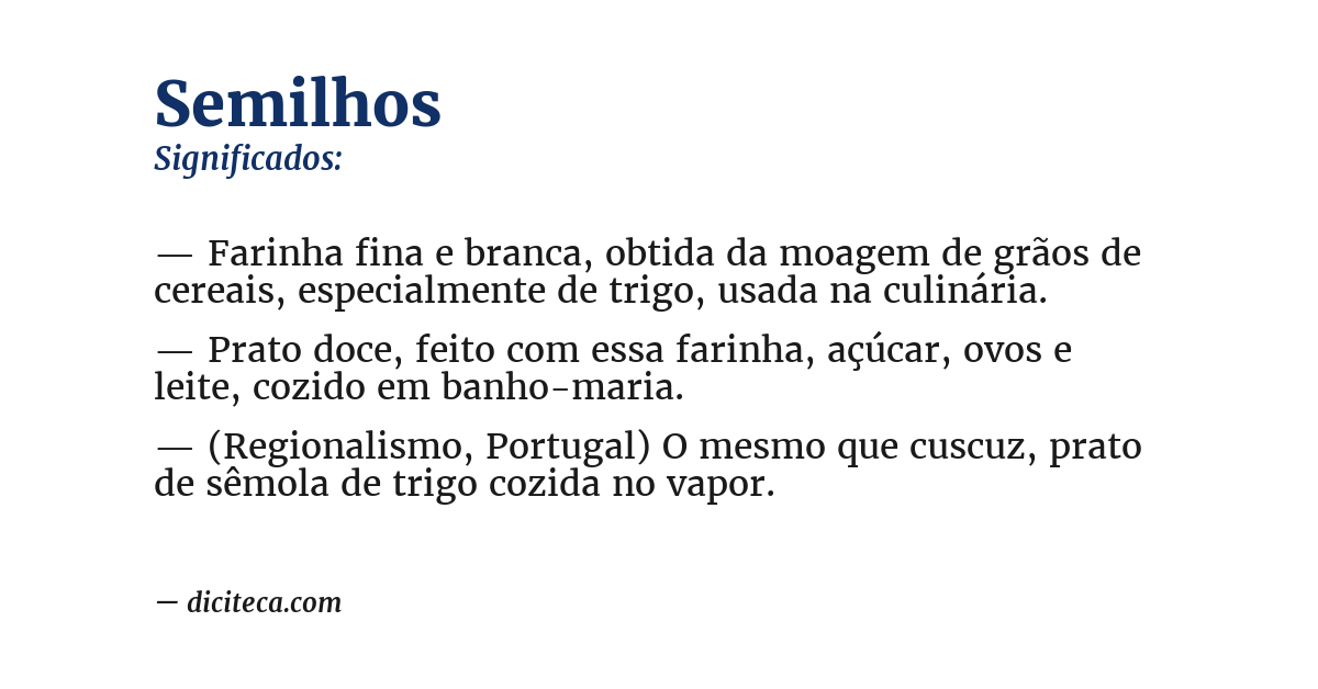 Significado de semilhos