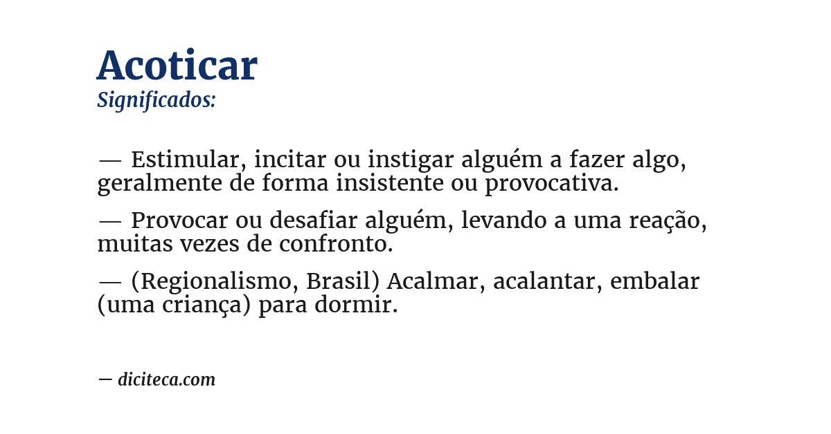 Significado de acoticar