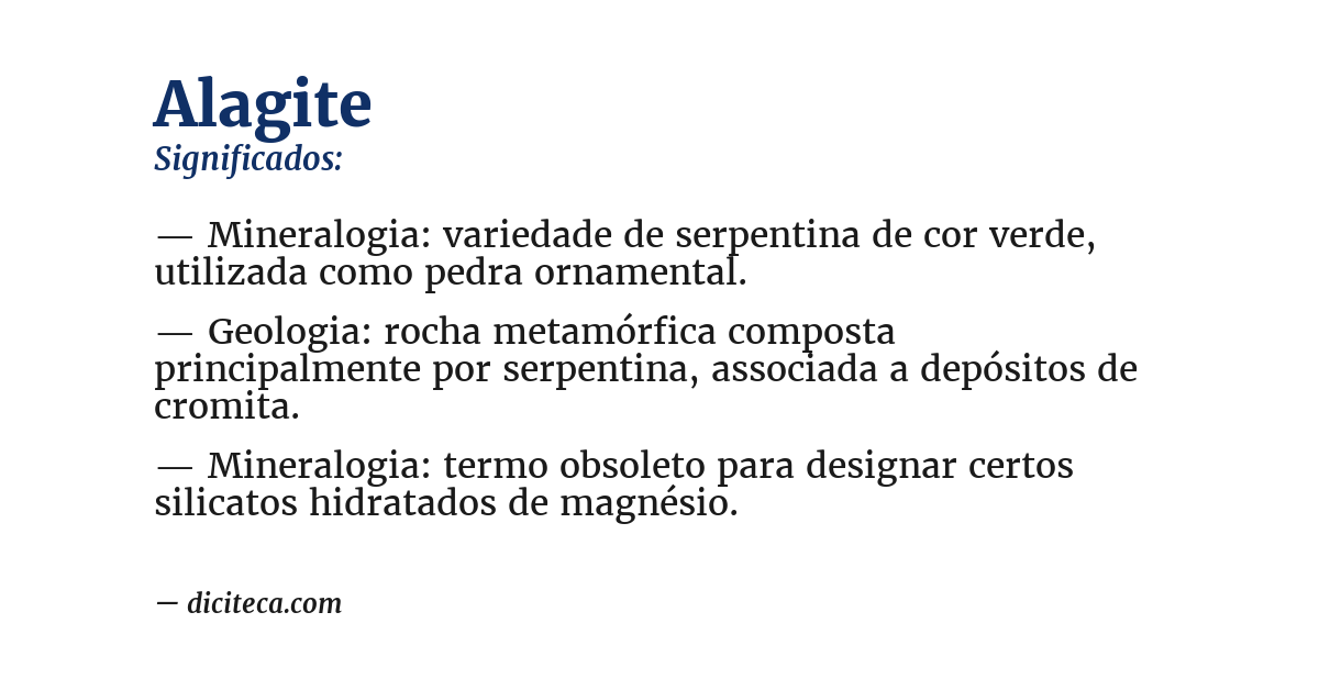 Significado de alagite
