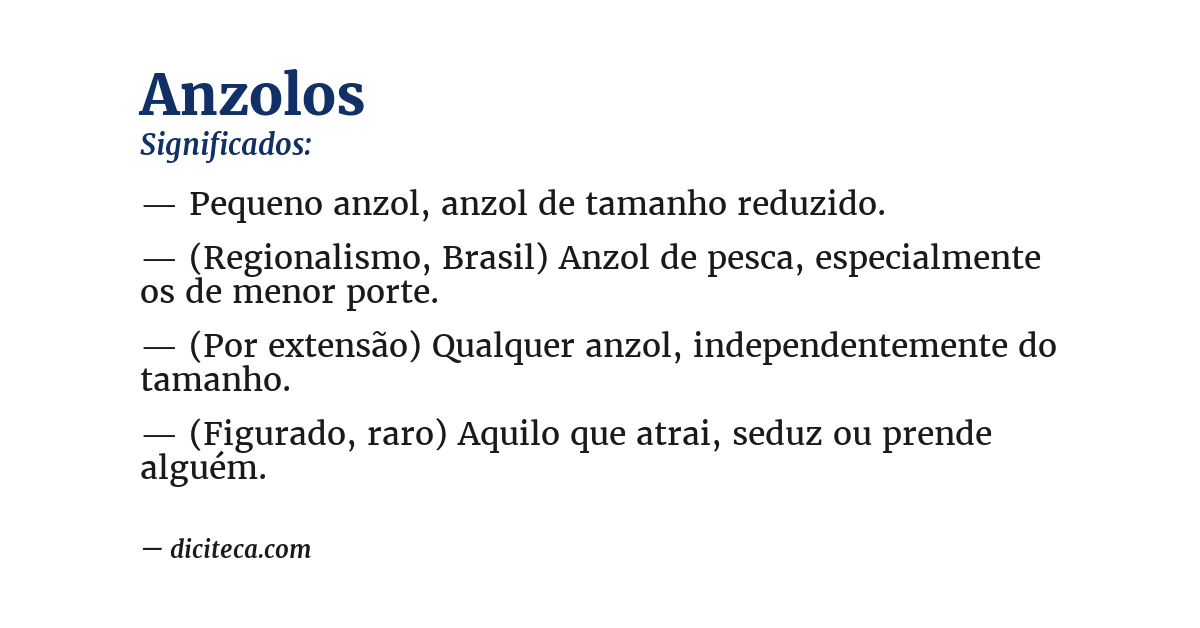 Significado de anzolos