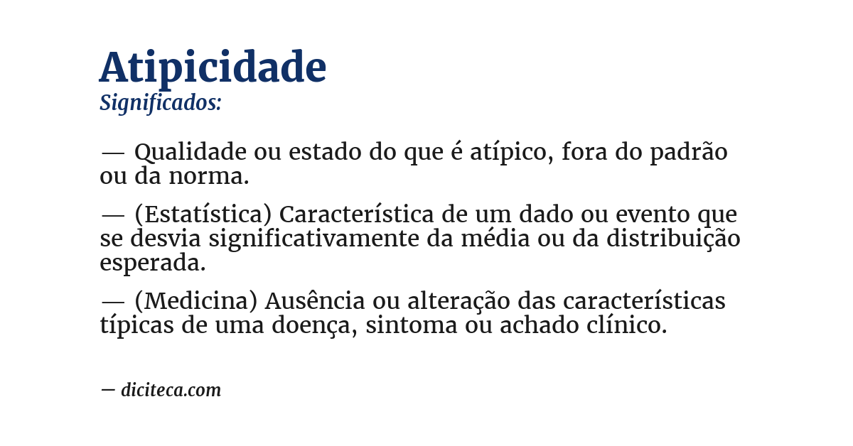 Significado de atipicidade