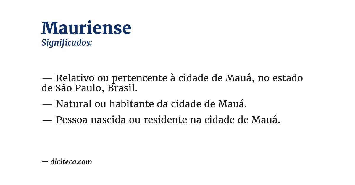 Significado de mauriense