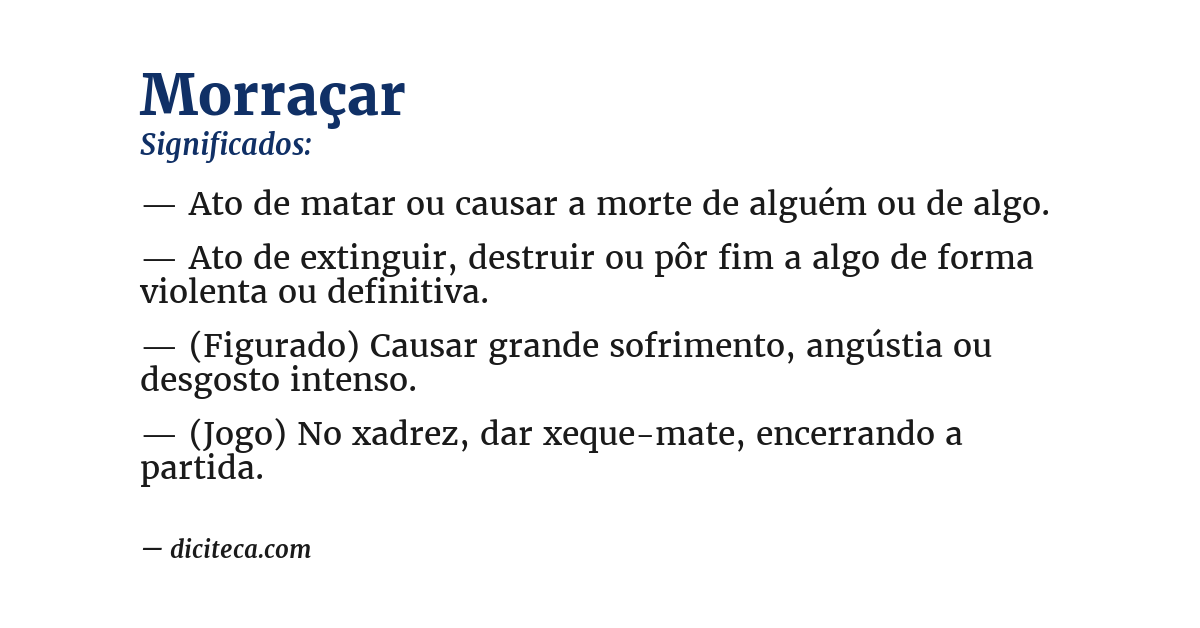 Significado de morraçar