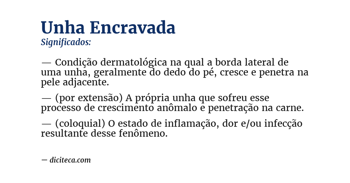 Significado de unha encravada