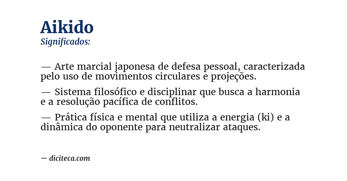 Significado de aikido