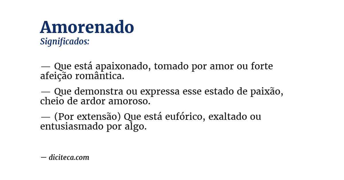 Significado de amorenado