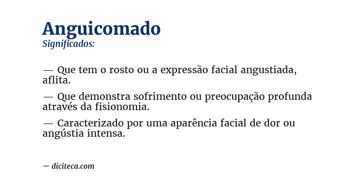 Significado de anguicomado