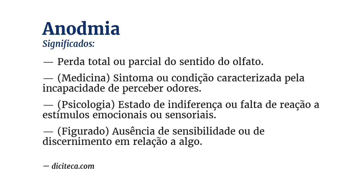 Significado de anodmia