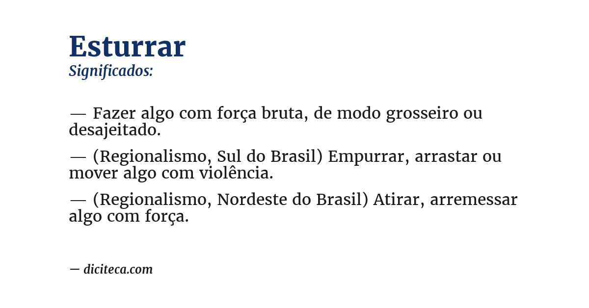 Significado de esturrar