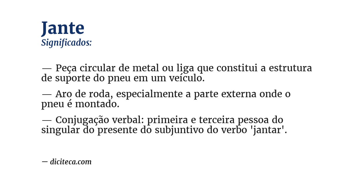 Significado de jante