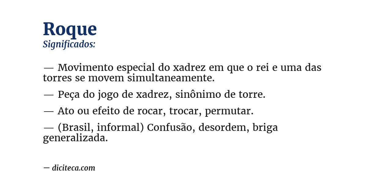 Significado de roque