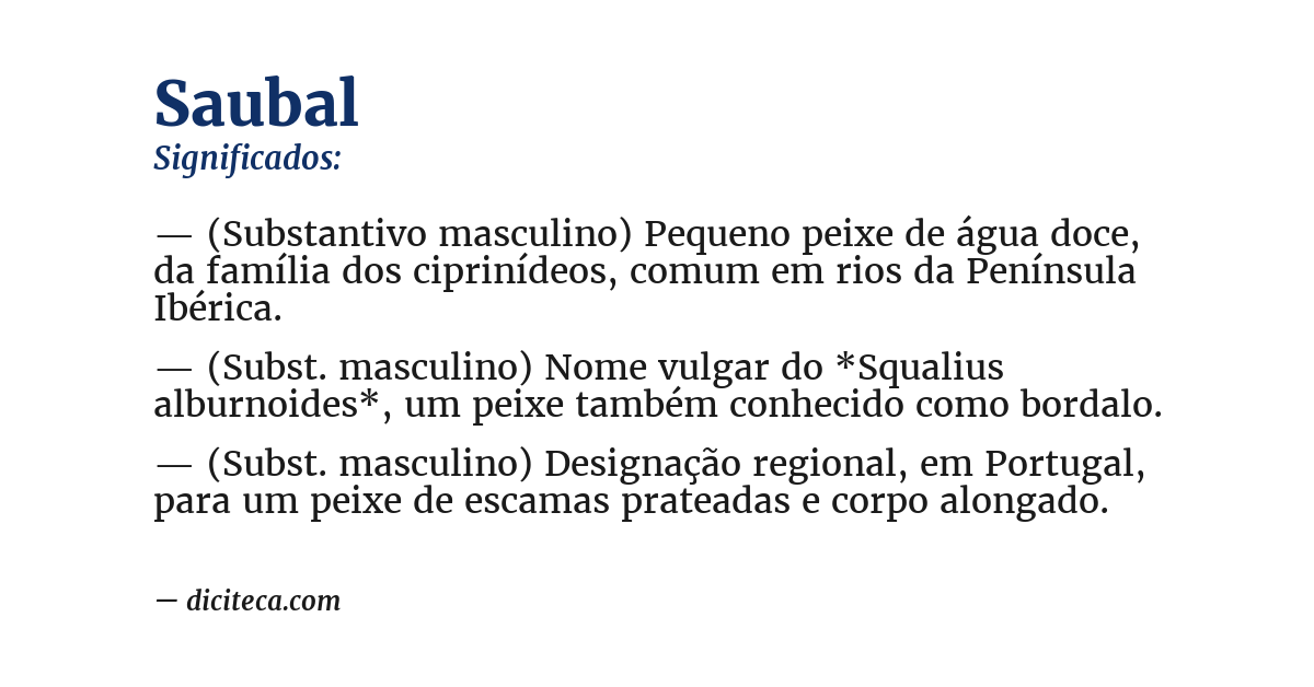 Significado de saubal