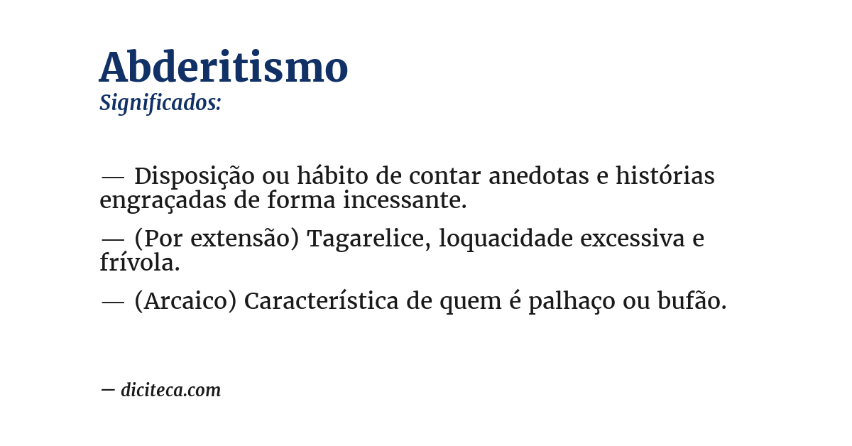 Significado de abderitismo