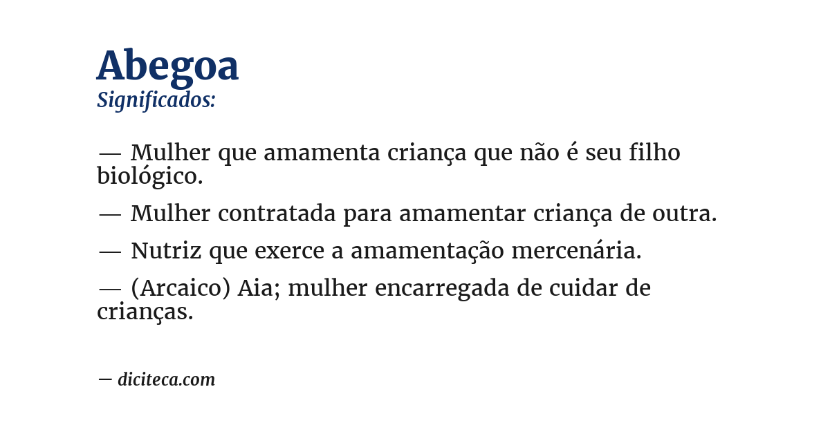 Significado de abegoa