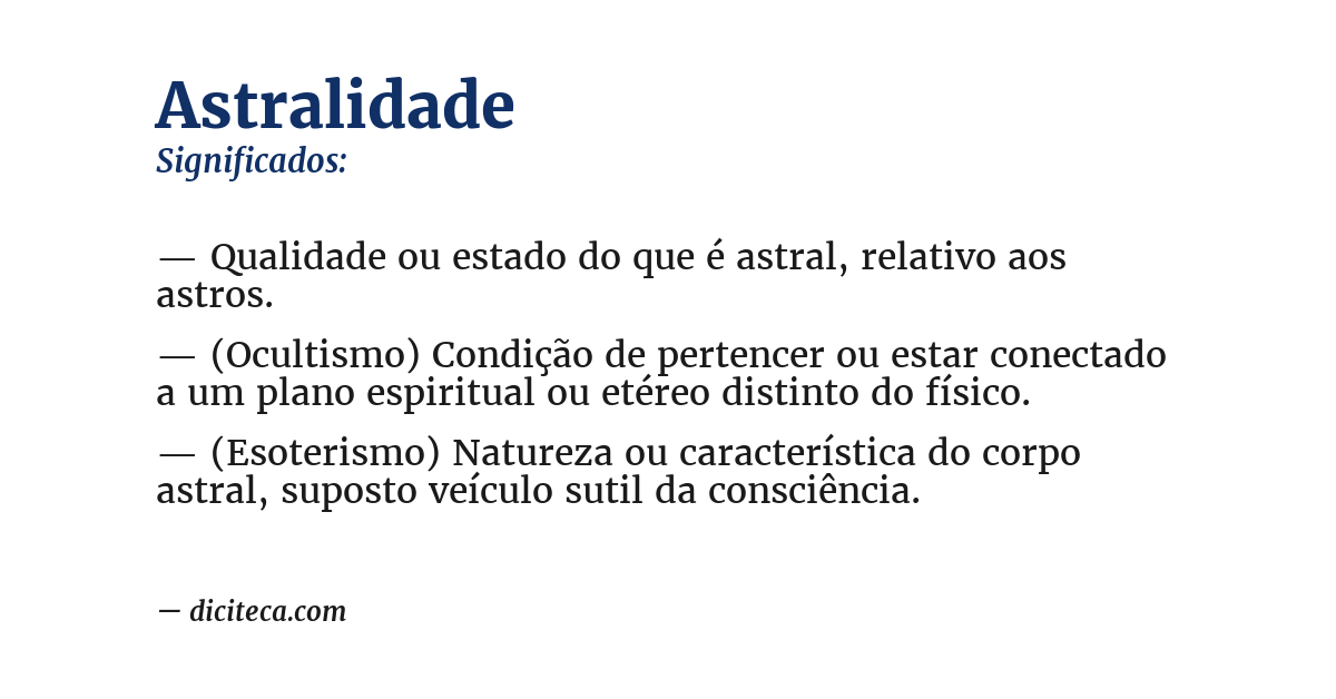 Significado de astralidade