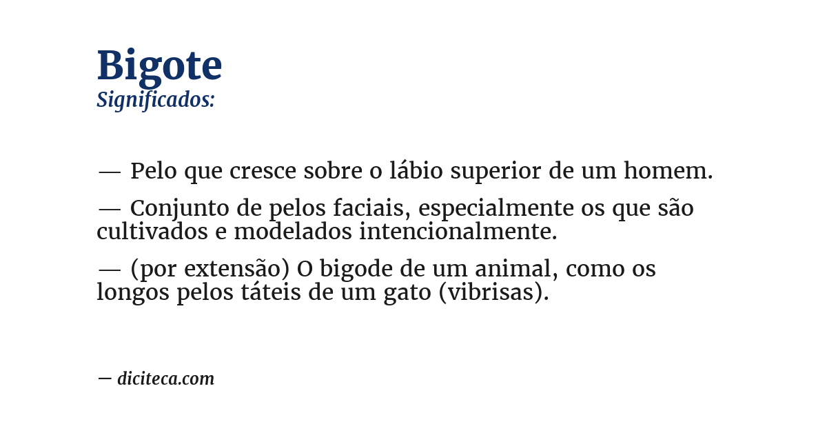 Significado de bigote